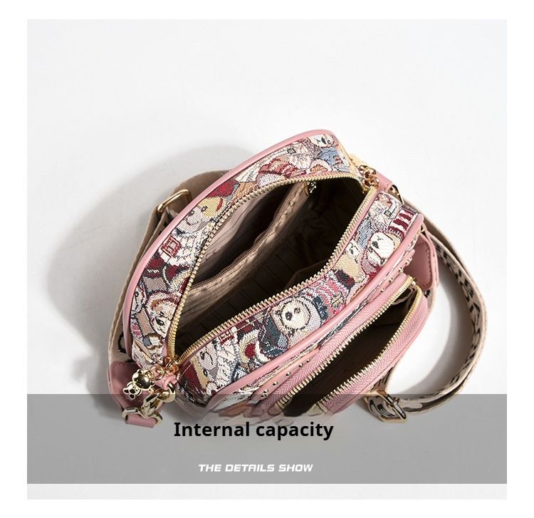 Borsa a tracolla mini carina ricamata per le donne, piccole borse da polso, portafoglio, borsa per cellulare, portamonete_voghion.com