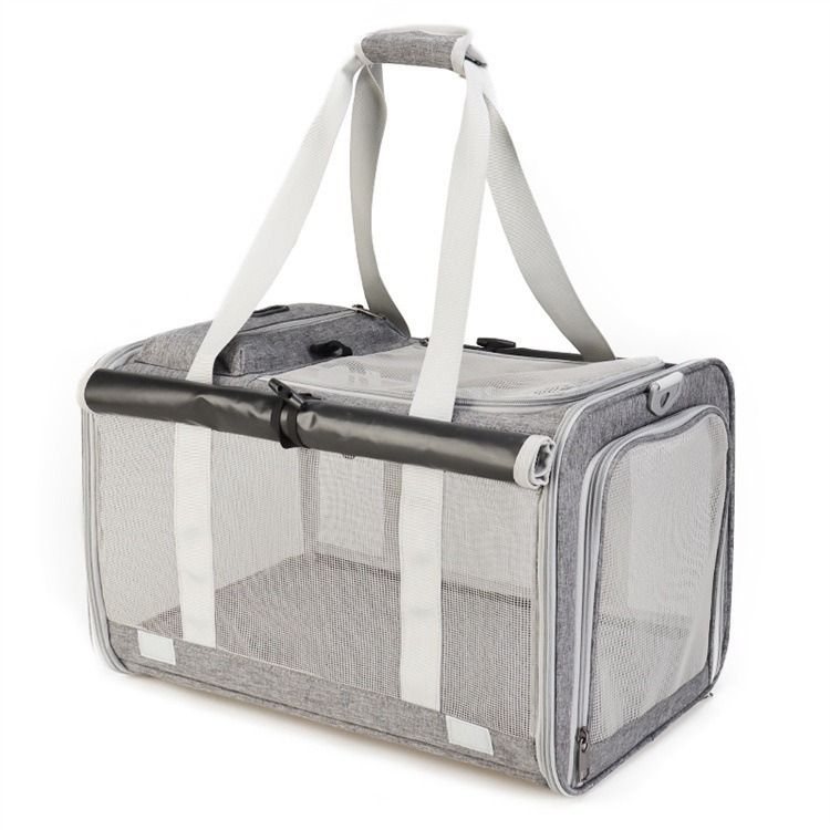 Pet Carrier For Use, Foldable Crossbody Handheld Small Dog Bag, Large Capacity Cat Outdoor Bag_voghion.com