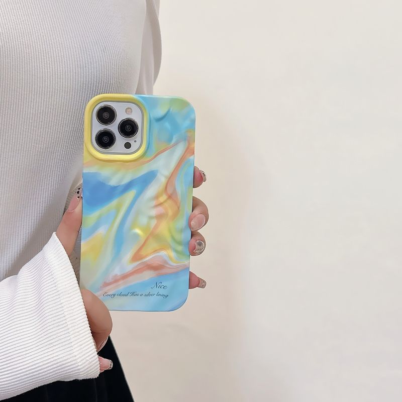 Mobiltelefon tok maszatolós sorozatú vízmatricák, iPhone 15-höz, Apple 14Promax Skin Feel 13-hoz, határokon átnyúló nagykereskedelem_voghion.com