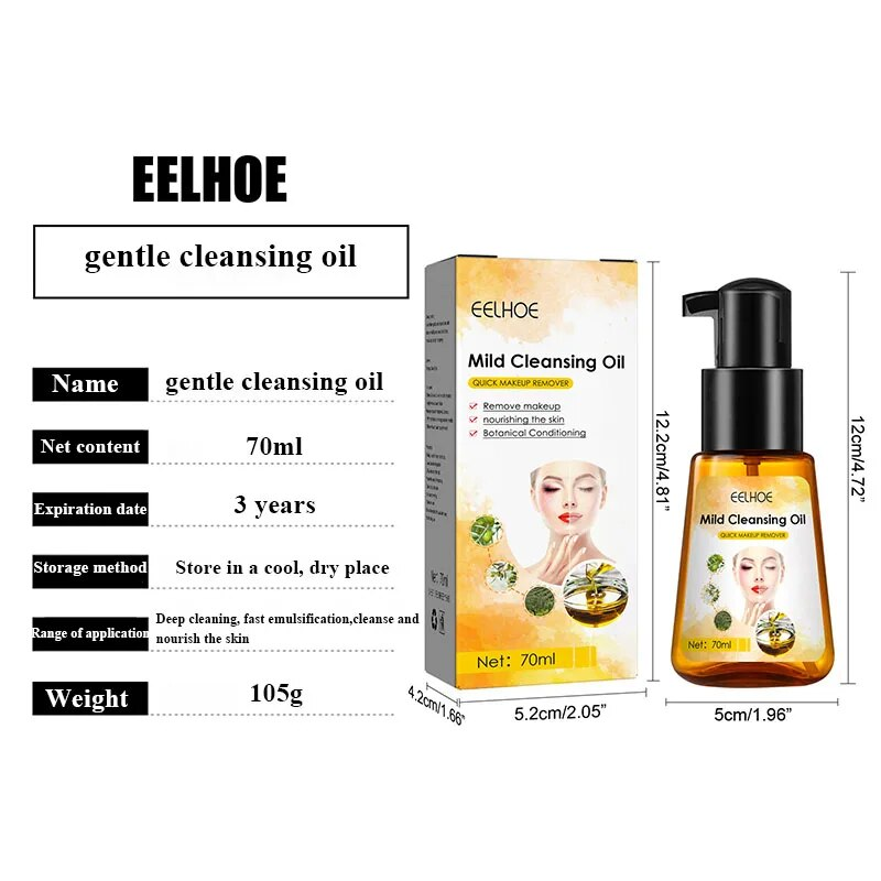 Mildes Make-up-Entfernungsöl Daliy Tiefenreinigendes und erfrischendes Augen-Lippen-Gesichts-Make-up-Entferneröl für empfindliches Reinigungsgesicht_voghion.com