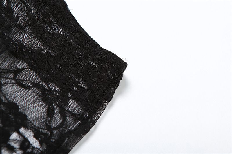 2023 Herfst Damesmode Nieuwe Sexy Kant Tube Top Hoge Taille Strakke Kousenbroekset Voor Vrouwen_voghion.com