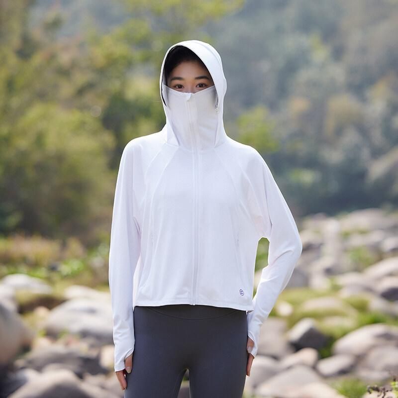 Giacca in pelle con cappuccio, abbigliamento da viaggio e campeggio in seta di ghiaccio originale di qualità imbattibile, protezione solare UV UPF50+ per uomo e donna._voghion.com