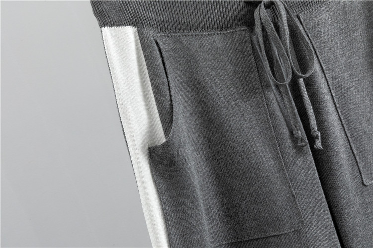 large size fashion temperament suits for women in spring and autumn new casual knitted two-piece suits_voghion.com