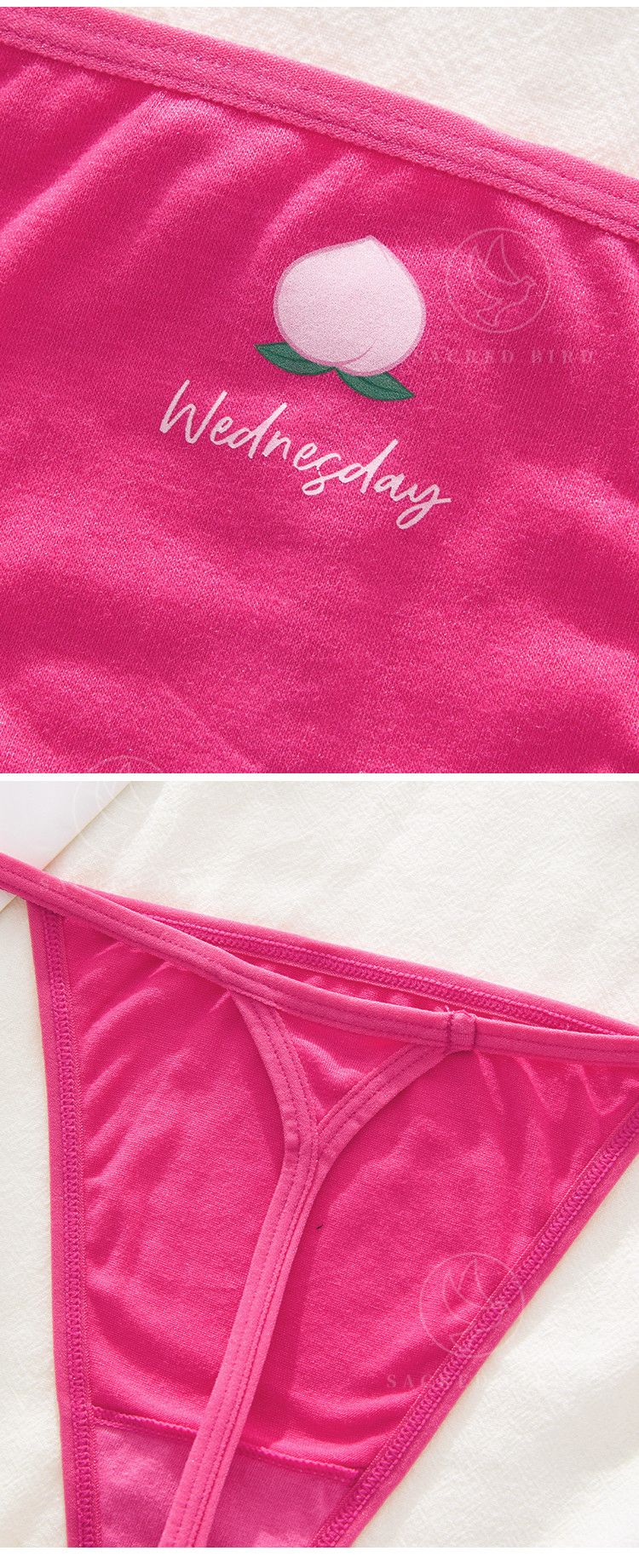 Personalized Fruit Print Sexy Japanese Cotton Thin Breathable Women's Thong T Type Free To Take Off Fiess Sports_voghion.com
