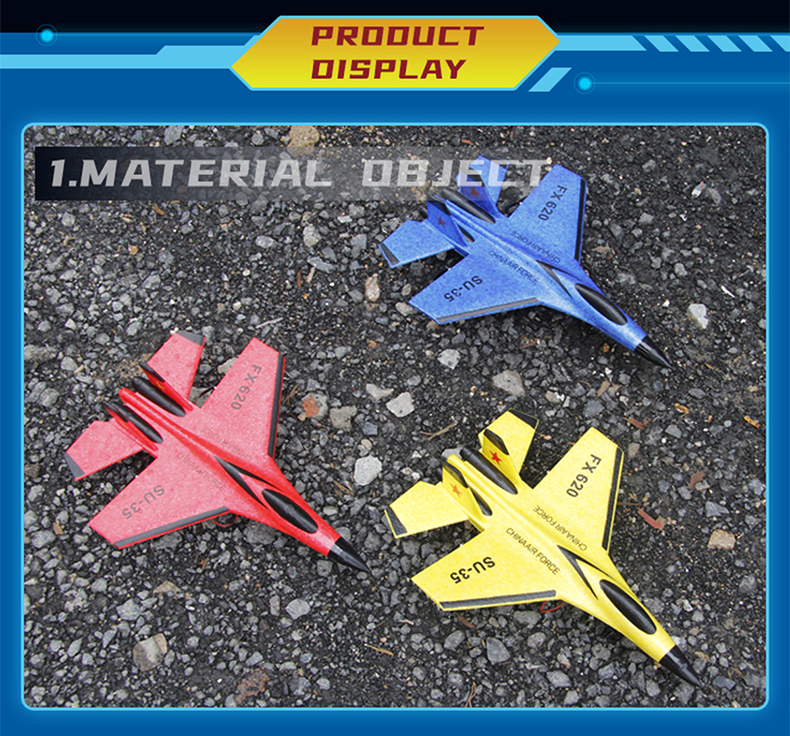 RC Foam Vliegtuig SU-35 Vliegtuig 2.4G Radio Control Zweefvliegtuig Afstandsbediening Gevechtsvliegtuig Zweefvliegtuig Vliegtuig Schuim Jongens Speelgoed voor Kinderen_voghion.com