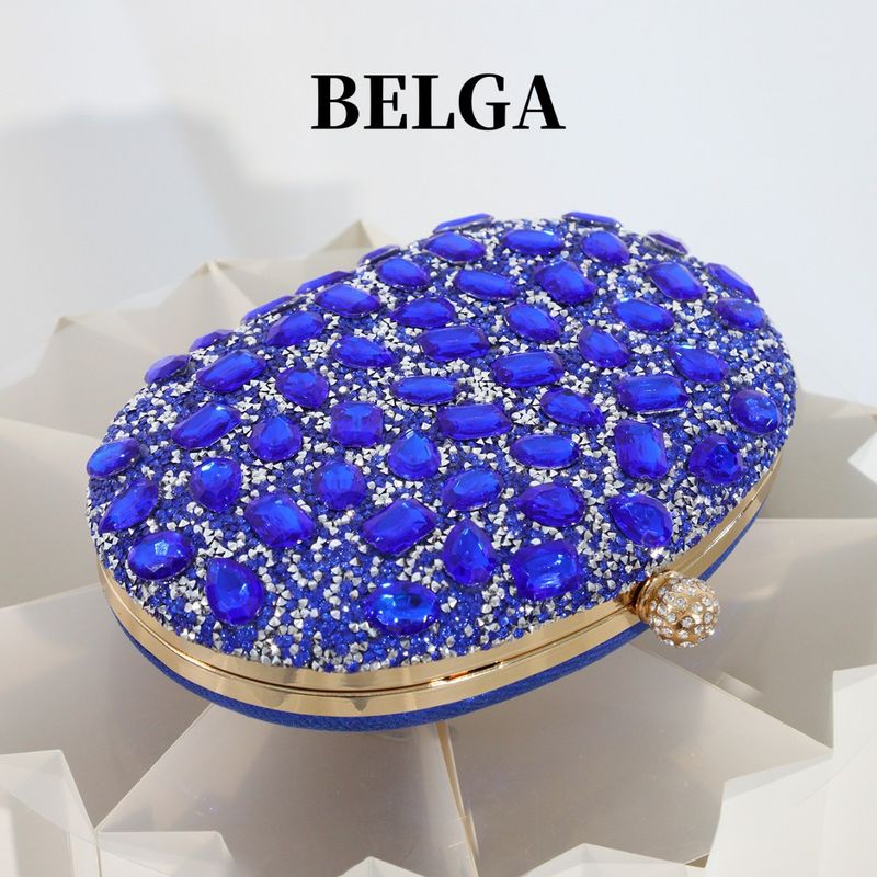 New Socialite Oval Large For Women Dress Party Clutch Royal Blue Inlaid Diamond Handbag Evening Bag_voghion.com