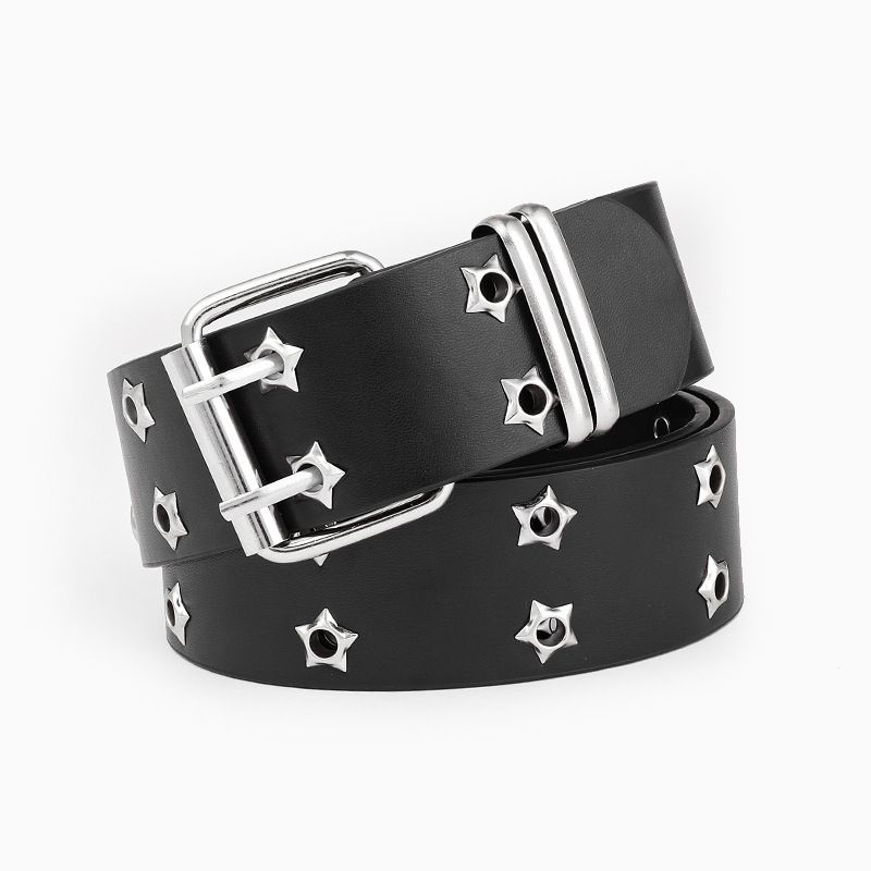 Women's Belts exhaust eye new rivet punk belt cross-border hot Y2K style belt_voghion.com