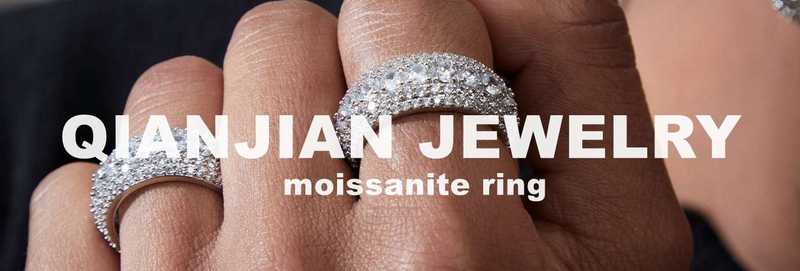Anillos de oro de diamante Moissanite de estilo caliente personalizados Qianjian para hombres_voghion.com