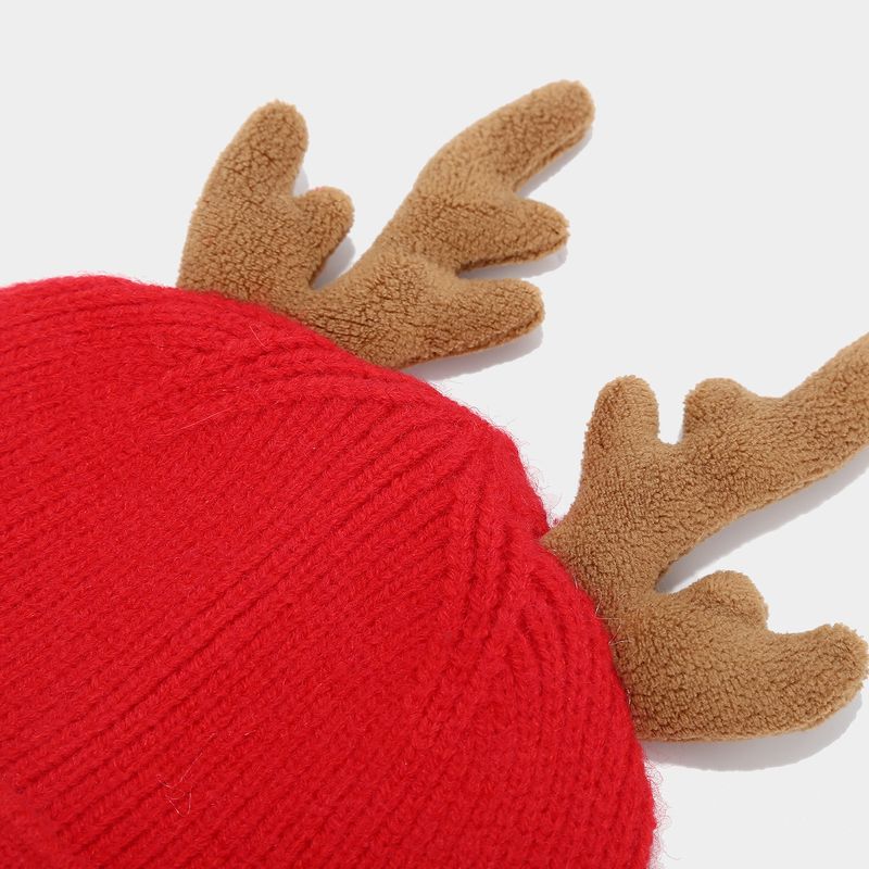 Set di tre pezzi con sciarpa, cappello e guanti a forma di corna di renna a tema natalizio, set di cappelli invernali alla moda e caldi, disponibile in magazzino._voghion.com