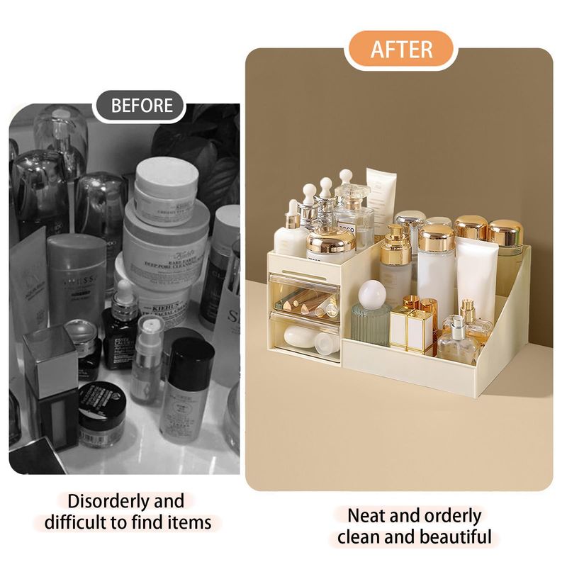 RYYD Brush Organizer Case - Clear Drawers|Desk Storage_voghion.com