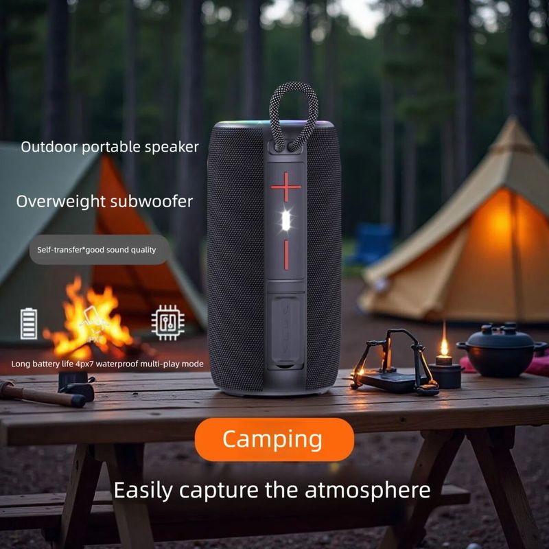 2025 New Berlin Sound Bluetooth Heavy Bass Portable Outdoor Waterproof Card Slot High-Quality Small Speaker_voghion.com
