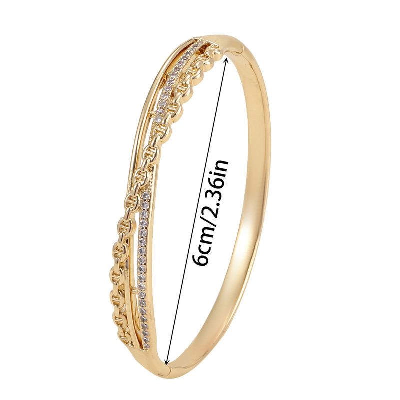 Neues modisches Kupfer-Zirkon-Armband für Frauen, einzigartiges leichtes Luxusarmband, einfacher, vielseitiger Alltagsschmuck, heißer Verkauf_voghion.com