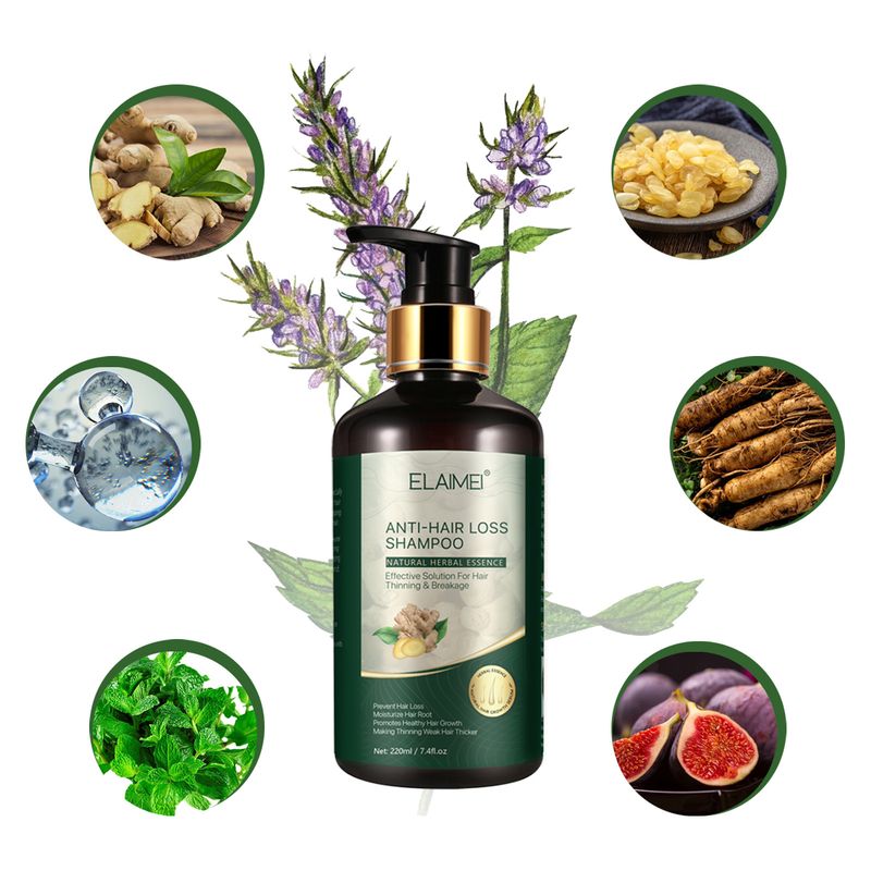 ELAIMEI Ginger Shampoo conditioner for scalp removal, hair firming, deep cleansing and care set_voghion.com