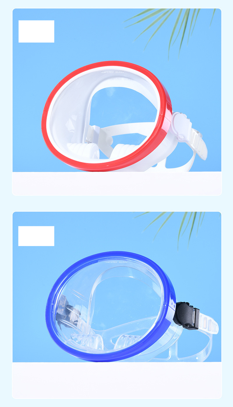 Hd diving goggles Fog-proof, waterproond explosion-proof silicone Swimming fisherman fishing snorkeg mirror_voghion.com