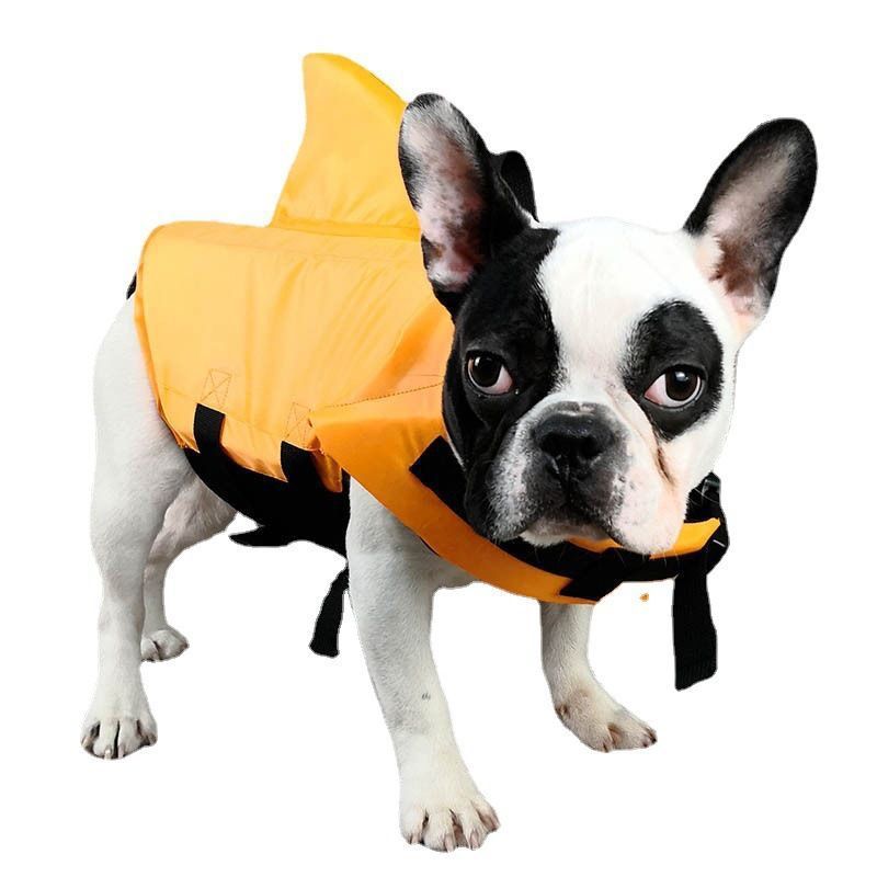 Gilet de sauvetage tendance pour animaux de compagnie, motif aileron de requin, pour chiens de grande, moyenne et petite taille, offre spéciale, été_voghion.com