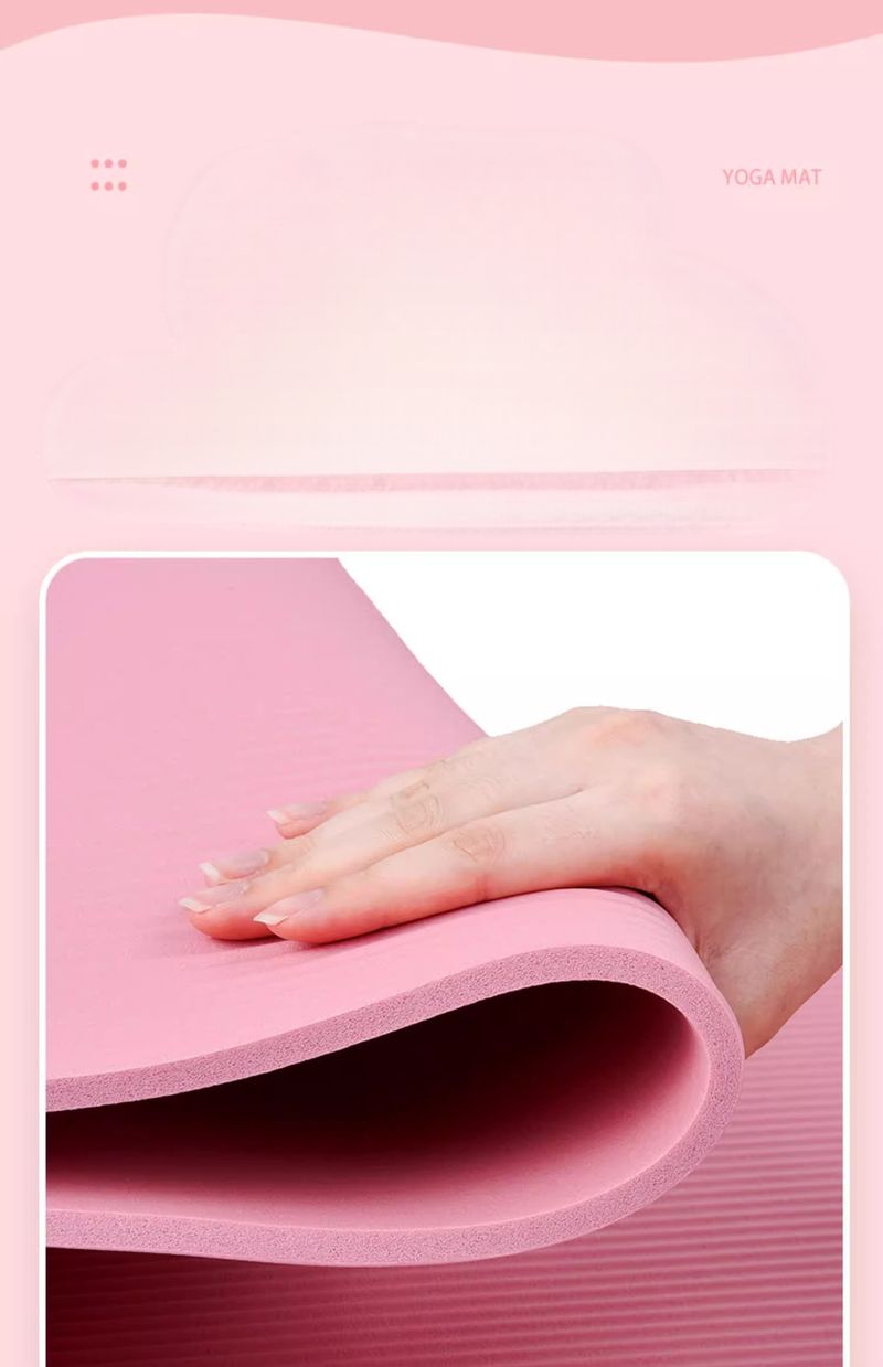 Yoga Thickened Non-Slip Exercise Fitness Sit-Up Home Use Shock Absorption Soundproof Widened Floor Mat_voghion.com