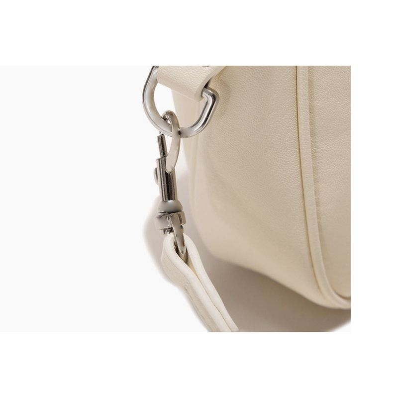 Bolso bandolera sencillo tipo hobo con hebilla de cierre informal, pequeño, cuadrado, sencillo y a la moda._voghion.com