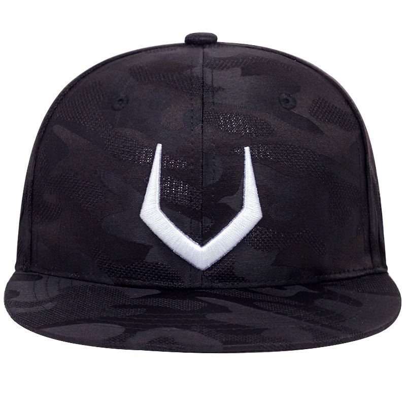 Hertenhoorn V Letter Geborduurde Hoed voor Mannen en Vrouwen Plat Langs Hoed Straat Hip Hop Mode Koreaans Veelzijdig Casual_voghion.com