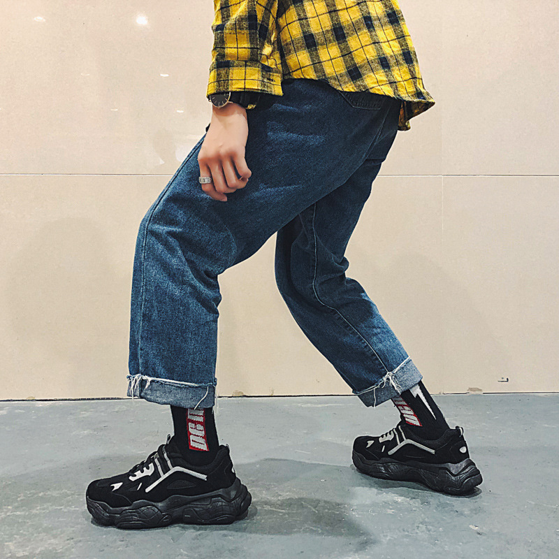 Scarpe casual da uomo per studenti, stile coreano, primavera e autunno 2025, con sneakers riflettenti ING Trend e papà_voghion.com