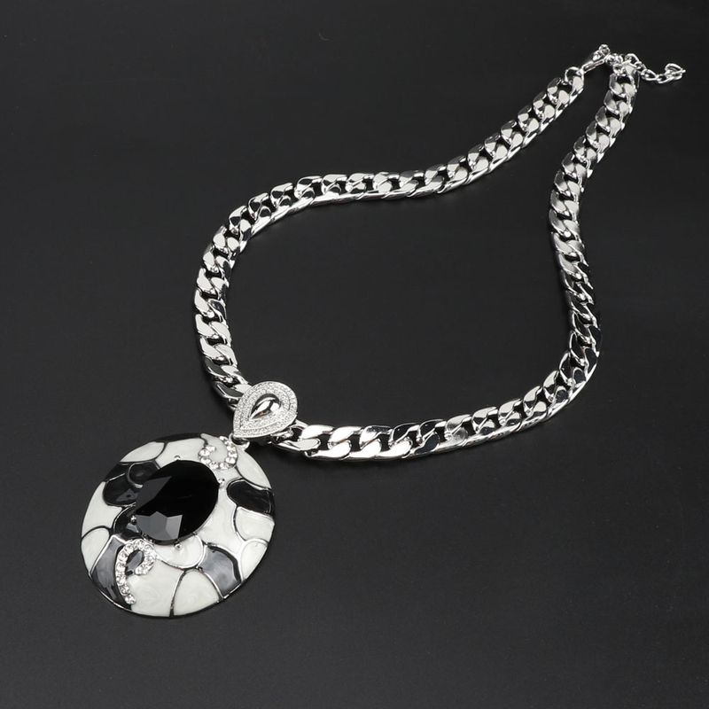 Fashion Women African Beads Trendy Party Costume Gold Color Crystal Necklace Earring Jewelry Sets_voghion.com