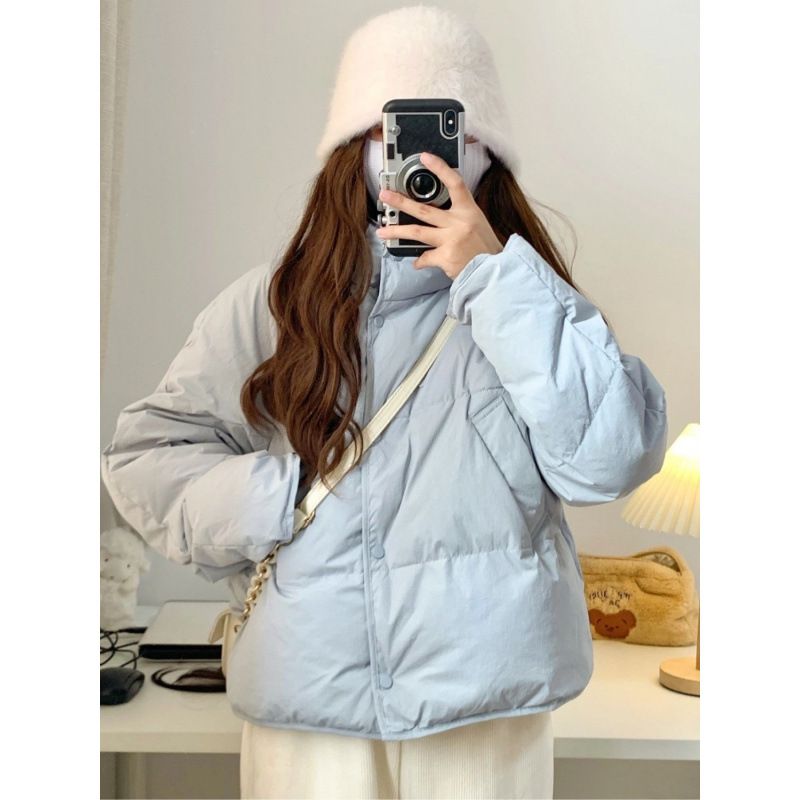 Giacca corta fuori stagione per le donne Nuova versione coreana Giacca in cotone con piccolo pane, cappotto invernale_voghion.com