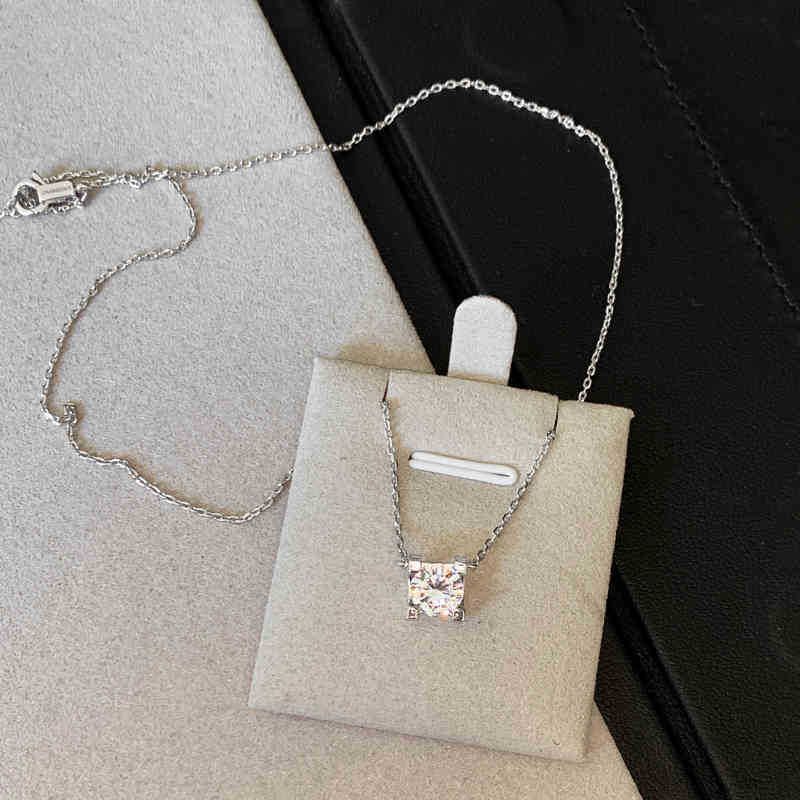 Collana di alta qualità con micro diamanti rotondi intarsiati, placcata in oro vero, nuova catena per clavicola, nicchia di lusso leggera_voghion.com