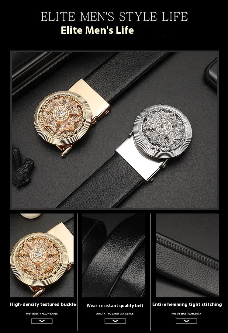 New Belts Are Popular in Times of Success. Men's Belts Can Rotate and Automatically Buckle, Making Them Versatile and Popular on The Internet_voghion.com