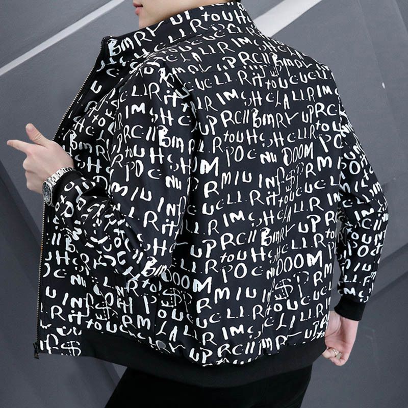 Veste à col montant fine pour homme, adaptée à toutes les saisons, nouvelle collection printemps 2025, manteau d'automne pour homme mature et stable_voghion.com