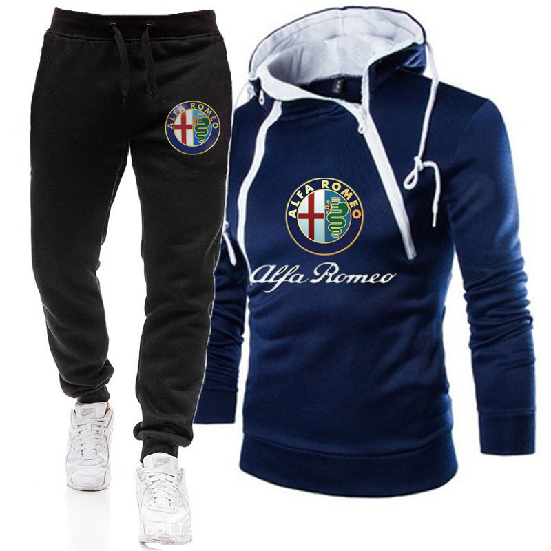 Πωλήσεις Casual Hoodie, αθλητικά πουλόβερ, διπλά φερμουάρ, ανδρικά και γυναικεία φορμάκια φθινοπώρου και χειμώνα_voghion.com