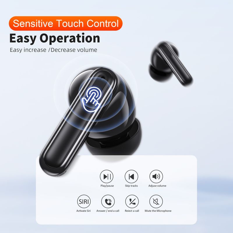 Cross border brand QERE E50 TWS digital display in ear wireless Bluetooth headset e sports game ultra long battery life_voghion.com