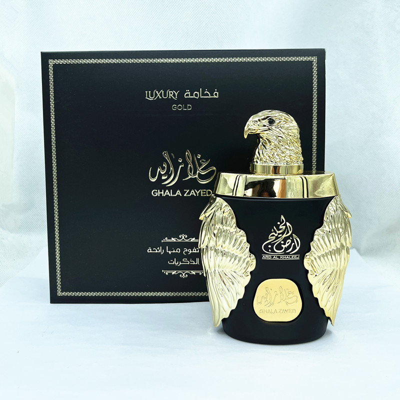 2023 Nuovo profumo caldo GHALA ZAYED GOLD Misterioso Arabian Golden Eagle Fragranza duratura Profumo regalo di fascia alta per gli uomini_voghion.com