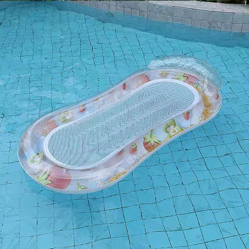 Adult Water Single Leisure Bed, Hammock, Lounge Chair With Mesh, Inflatable Floating Raft, Beach Swimming Equipment_voghion.com
