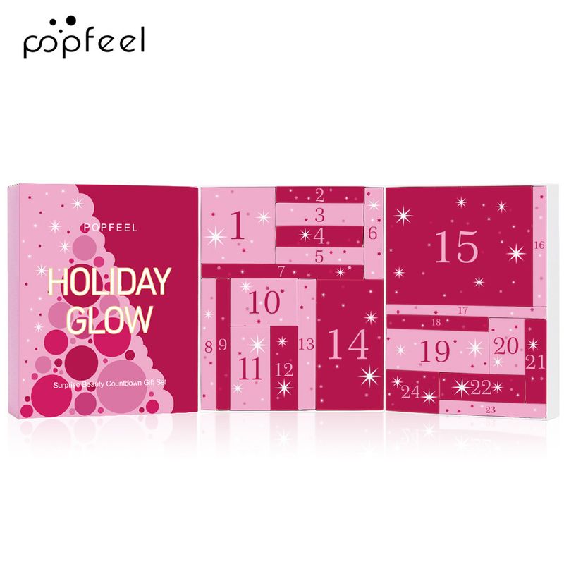 Makeup Sets POPFEEL Makeup Set Eye Shadow Lipstick Eyebrow Pencil Combination Cosmetics Set Christmas 24 Pieces_voghion.com