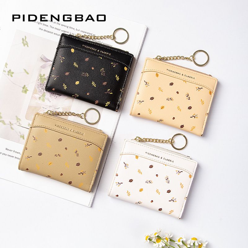 Artistic Style Thin 80% Off Women's Keychain Small Wallet Zipper Coin Purse ID Card Holder_voghion.com