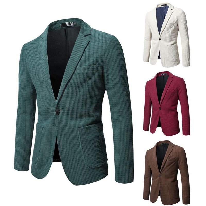 Giacca da uomo in velluto a coste britannico slim fit versione coreana casual da uomo 2024_voghion.com