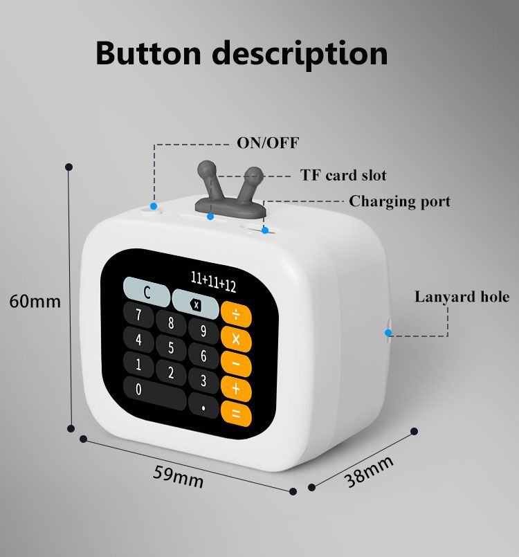 Mini Smart Speaker Touch Screen Alarm Clock Music Box Bluetooth Call APP Control Soundbar With Photo Album Calendar_voghion.com