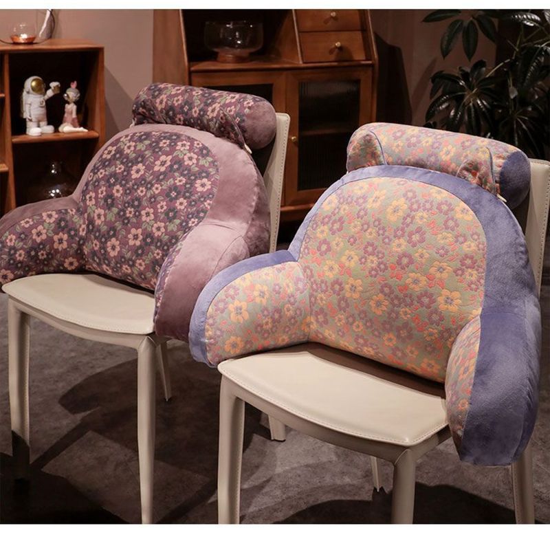 Cojín grande para respaldo de cama, soporte lumbar para el cuello, silla de oficina, sofá, almohada decorativa para la siesta, extraíble y lavable._voghion.com
