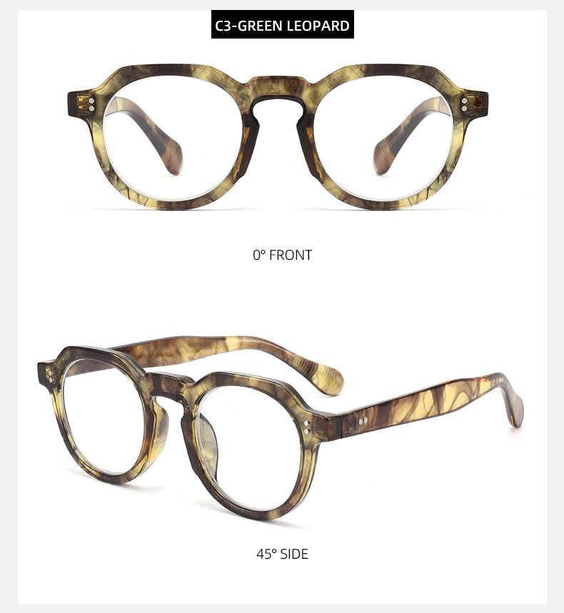 Rivet Men And Women New Quality Simple Trend Bean Curd Reading Glasses Spot_voghion.com