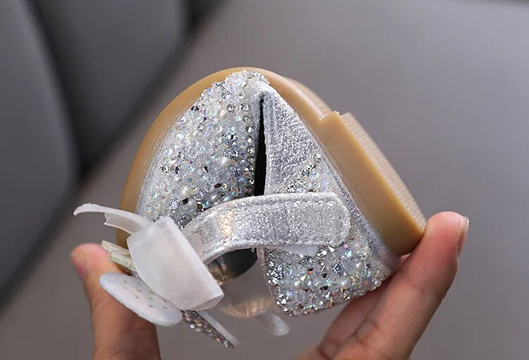 AINYFU – chaussures de mariage en cuir pailleté pour filles, chaussures de princesse avec nœud papillon en strass, à la mode, nouvelle collection 2024_voghion.com