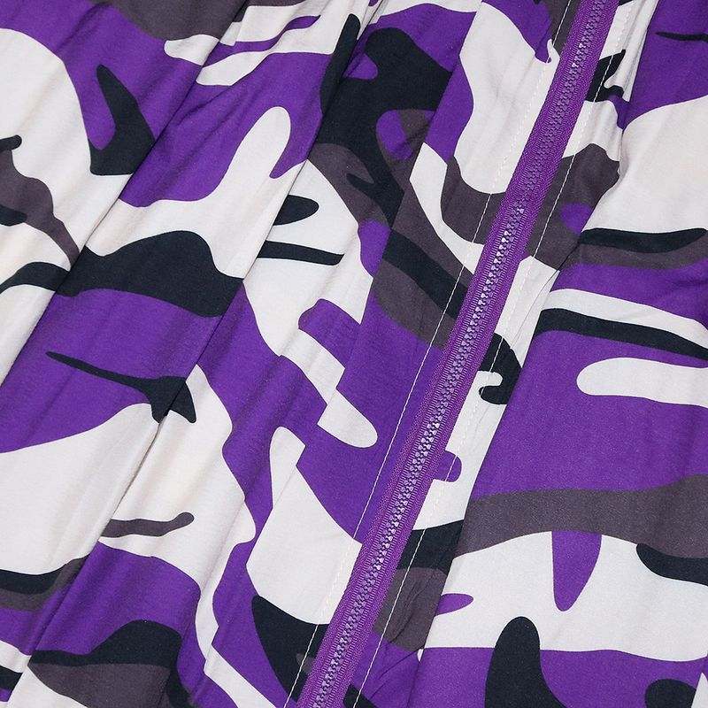 S390441 Spring Summer New Women's Casual Camouflage Print Zipper Split Elastic Waist Skirt_voghion.com
