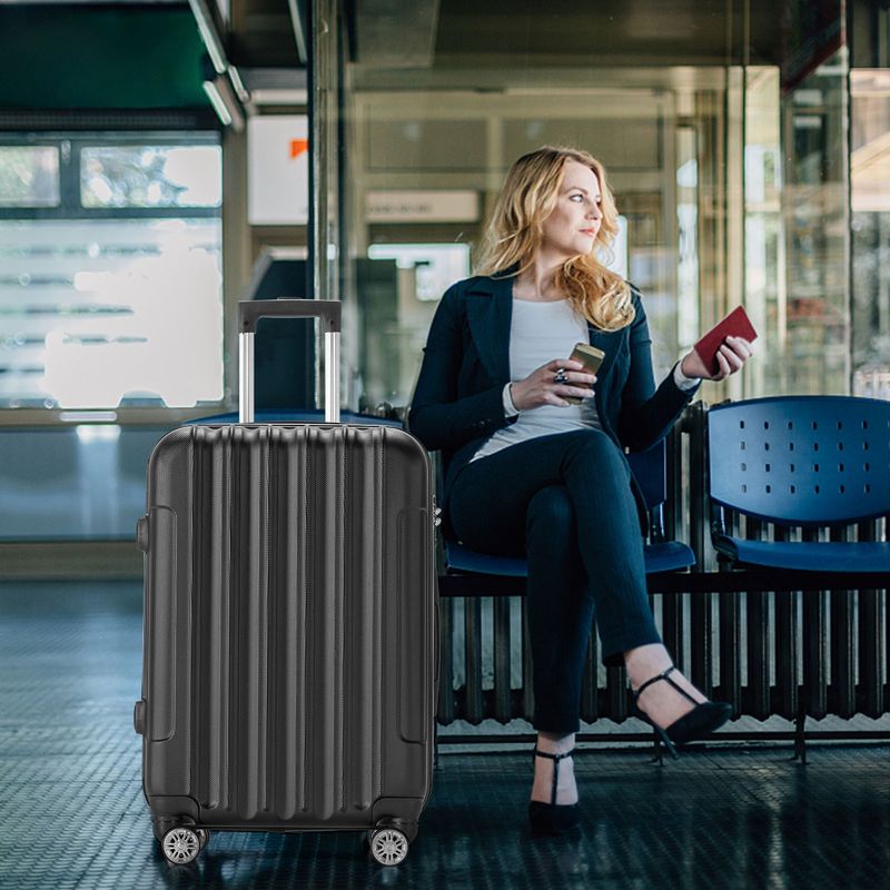 Set di 4 valigie rigide in ABS, set di valigie per viaggi transfrontalieri_voghion.com