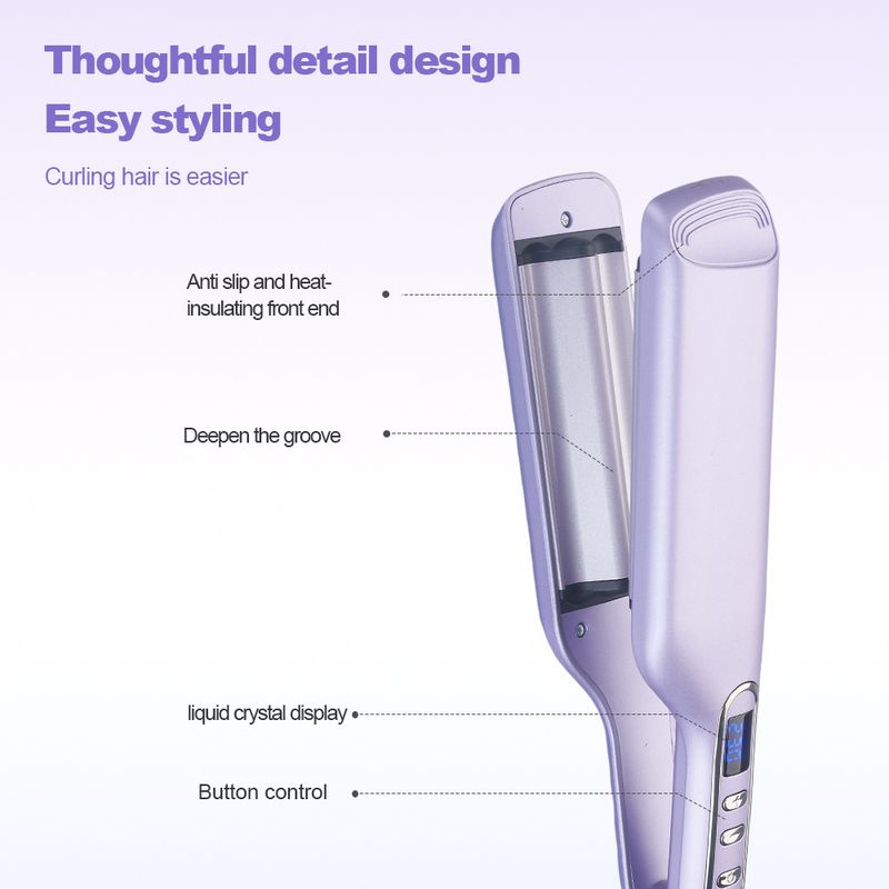 New Egg Roll Water Wave Three Tube Perm Lazy Home Curling Iron Accepted_voghion.com