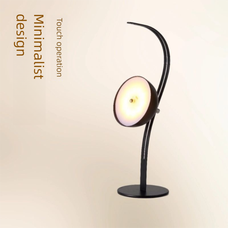 Lampada d'atmosfera LED ricaricabile a luce calda in stile coreano, touch, per soggiorno, studio, camera da letto, inferiore a 36 V._voghion.com