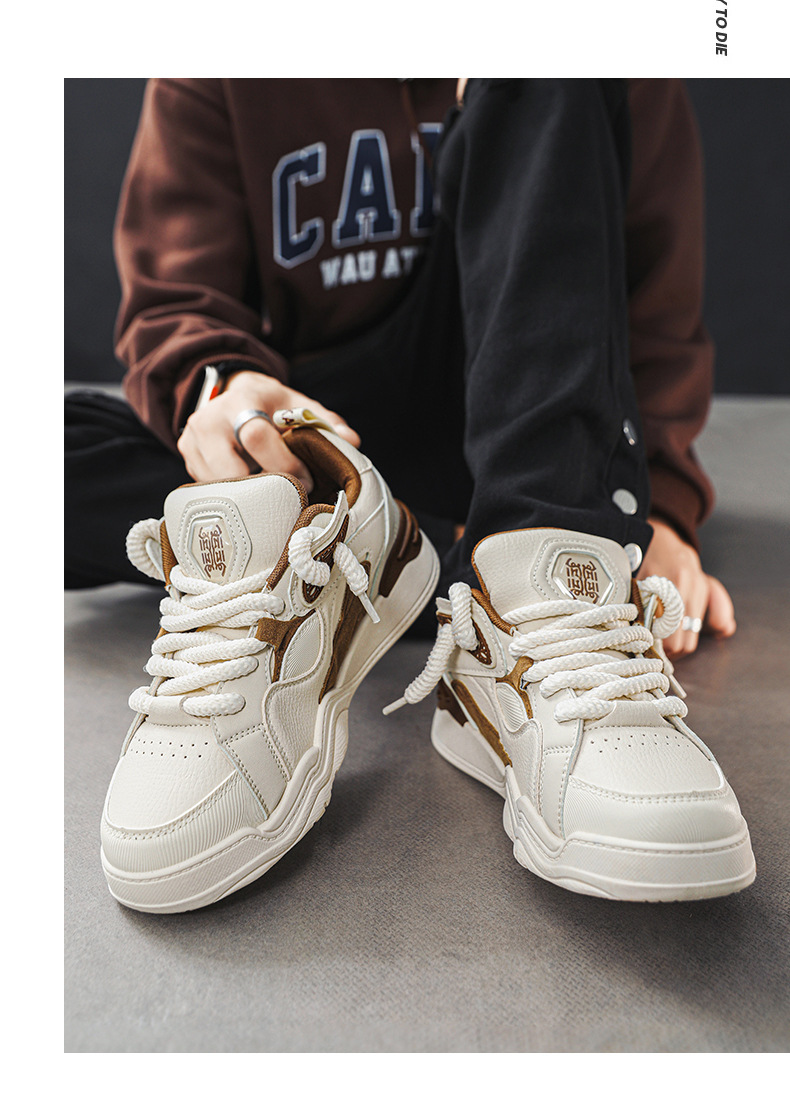 Man Work Shoes Basketball Shoes Sneakers Fabric Mesh Shock Absorption Footgear Sneakers_voghion.com