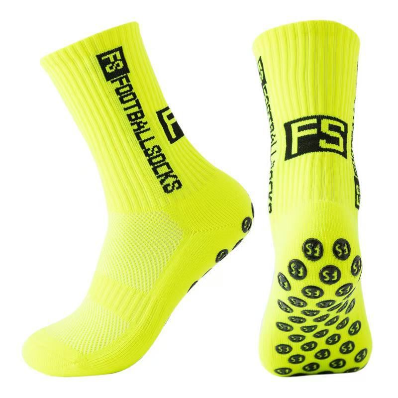 Football Socks Non Slip Sweat Absorbent Deodorant Sports Socks Thick Towel Bottom Long Socks_voghion.com