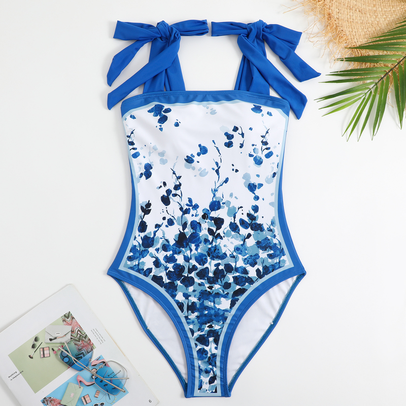 2023 Nyt Badetøj Konservativ One Piece Hot Spring Badetøj Sæt Dame Chiffon Cover Up_voghion.com