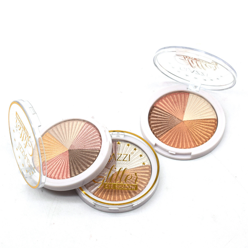 Cosmetici per il trucco della piastra per ombretti a tre colori GLAZZI asciutti e bagnati a doppio uso_voghion.com