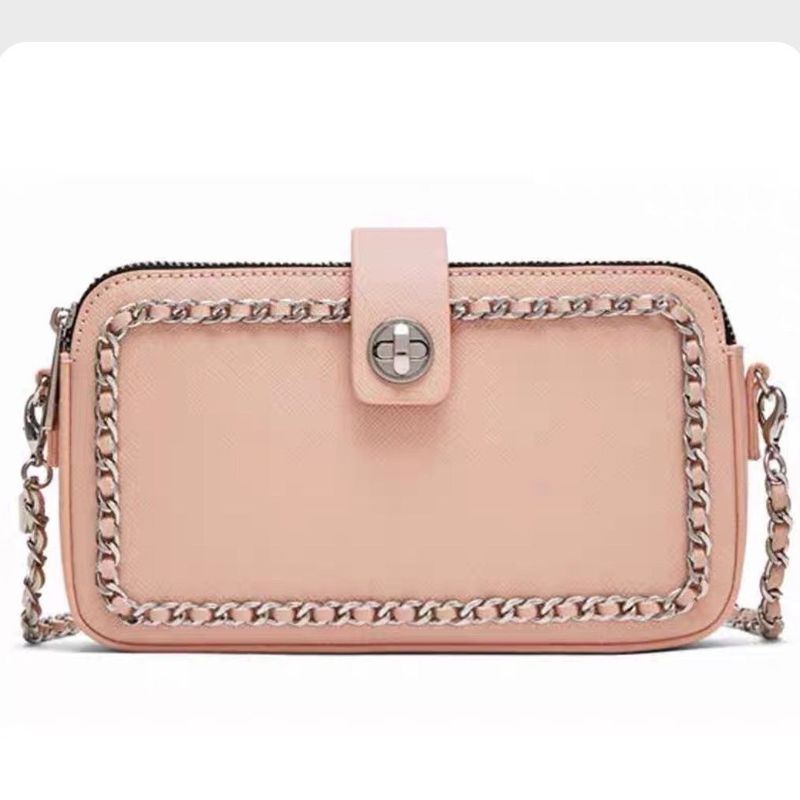 Portafoglio a tracolla con cerniera, nuovo, primavera estate 2023, moda, semplice, elegante, piccola borsa quadrata da donna_voghion.com