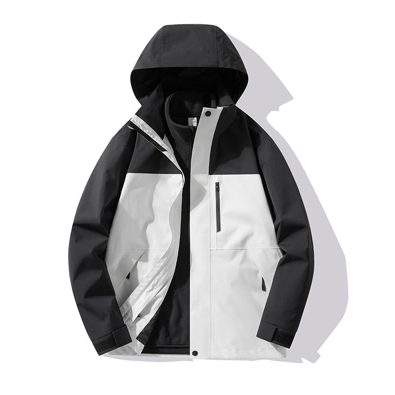 Brand Same Style And Women, 3-in-1 Down Fleece Liner, Outdoor Windproof Waterproof Warm Hiking Jacket For Men_voghion.com