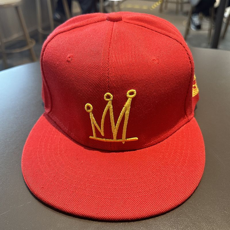 Hip Hop Men's Women's Flat brim Spring and Autumn Baseball Big Headed Street Dance Trendy Person Straight Board American_voghion.com